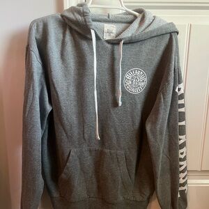 Billabong Charcoal Gray Hoodie with White Accents